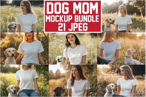 h1Dog Mom T-shirt Mockups Bundle Review for Real Embroidery Use/h1