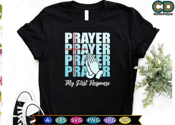 PRAYER MY FIRST RESPONSE: A Thoughtful Embroidery Design for Purposeful Projects