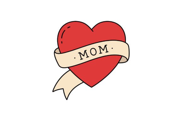 Red Heart with Cream Banner Reading Mom: A Designer’s Honest Review