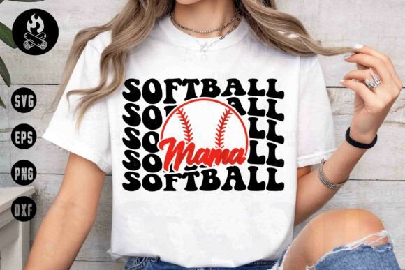 Softball Mama SVG: Game Day Charm for Embroidery Projects
