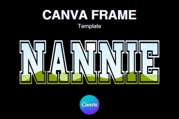 Testing the NANNIE Canva Frame Template Varsity MOM in Real Embroidery Projects