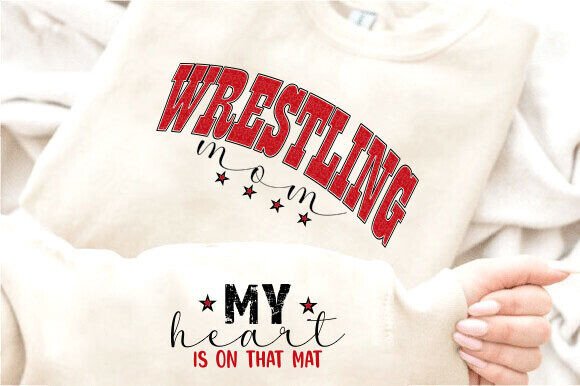 Wrestling Mom PNG: My Heart Wrestles with This Design